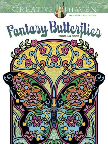 Cover image for Creative Haven Fantasy Butterflies Coloring Book