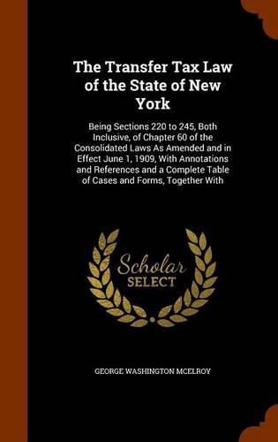 Cover image for The Transfer Tax Law of the State of New York