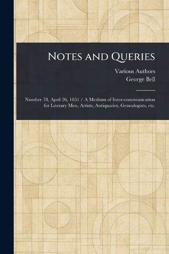 Cover image for Notes and Queries