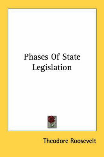 Cover image for Phases of State Legislation