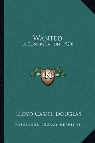 Cover image for Wanted: A Congregation (1920)