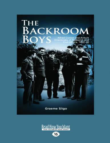 Cover image for The Backroom Boys: Alfred Conlon and Army's Directorate of Research and Civil Affairs,1942-46