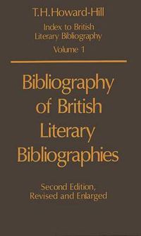 Cover image for Bibliography of British Literary Bibliographies