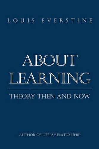 Cover image for About Learning: Theory Then and Now