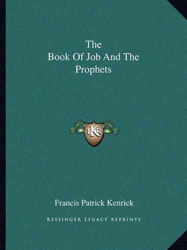 Cover image for The Book of Job and the Prophets