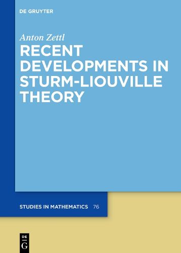 Cover image for Recent Developments in Sturm-Liouville Theory