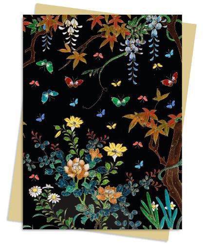 Cover image for Ashmolean Museum: Cloisonne Casket with Flowers and Butterflies Greeting Card Pack