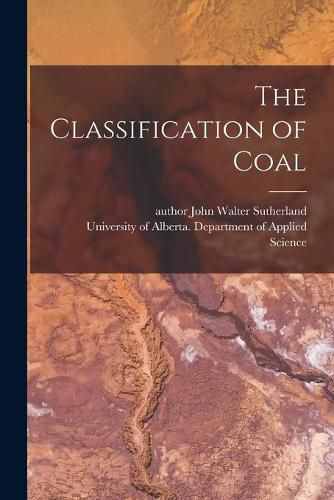 Cover image for The Classification of Coal