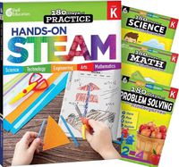 Cover image for 180 Days (TM): STEAM, Science, Math, & Problem Solving Grade K: 4-Book Set