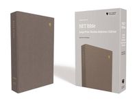 Cover image for NET Bible, Thinline Reference, Large Print, Cloth over Board, Gray, Comfort Print: Holy Bible