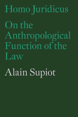 Cover image for Homo Juridicus: On the Anthropological Function of the Law