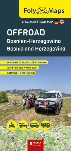 Cover image for FolyMaps OFFROAD Bosnia and Herzegovina 1:250 000