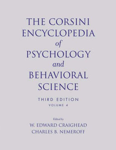 The Corsini Encyclopedia of Psychology and Behavioural Science