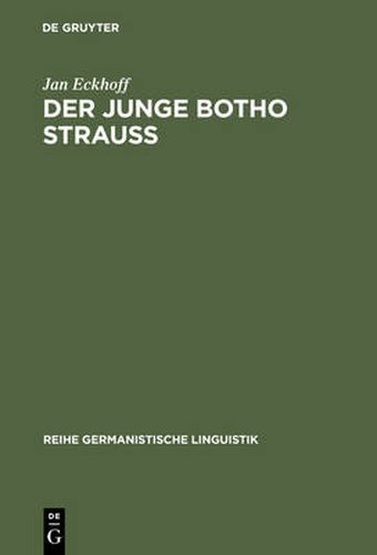 Cover image for Der junge Botho Strauss