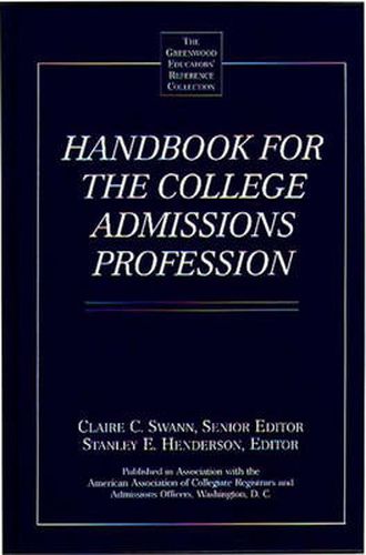 Handbook for the College Admissions Profession