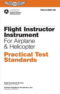 Cover image for Flight Instructor Instrument Practical Test Standards for Airplane & Helicopter (2024)