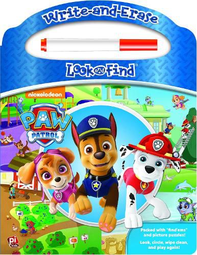 Cover image for Paw Patrol Write & Erase Look & Find OP