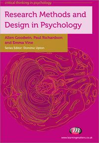 Cover image for Research Methods and Design in Psychology