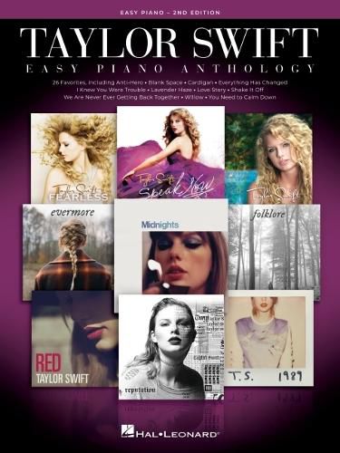 Cover image for Taylor Swift Easy Piano Anthology - 2nd Edition