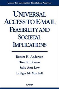 Cover image for Universal Access to E-Mail: Feasibility and Societal Implications