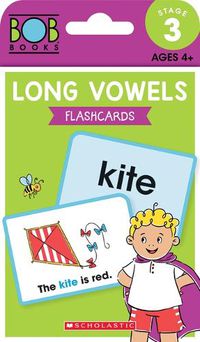 Cover image for Bob Books - Long Vowels Flashcards Phonics, Ages 4 and Up, Kindergarten (Stage 3: Developing Reader)