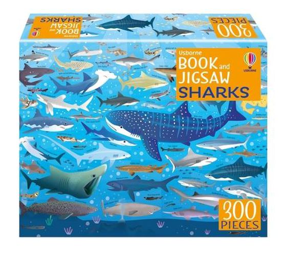 Cover image for Usborne Book and Jigsaw: Sharks