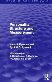 Cover image for Personality Structure and Measurement
