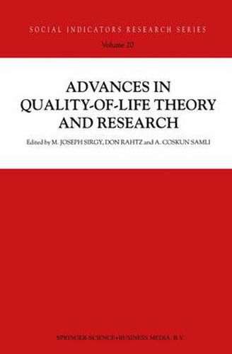 Cover image for Advances in Quality-of-Life Theory and Research