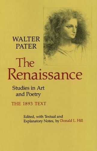 Cover image for The Renaissance: Studies in Art and Poetry