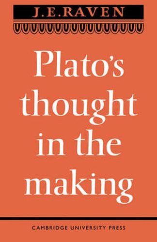 Cover image for Platos Thought in the Making