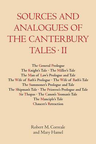 Cover image for Sources and Analogues of the Canterbury Tales: vol. II [pb]