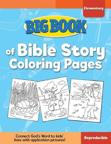 Cover image for Big Book of Bible Story Coloring Pages for Elementary Kids