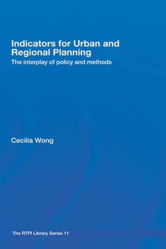 Cover image for Indicators for Urban and Regional Planning: The Interplay of Policy and Methods