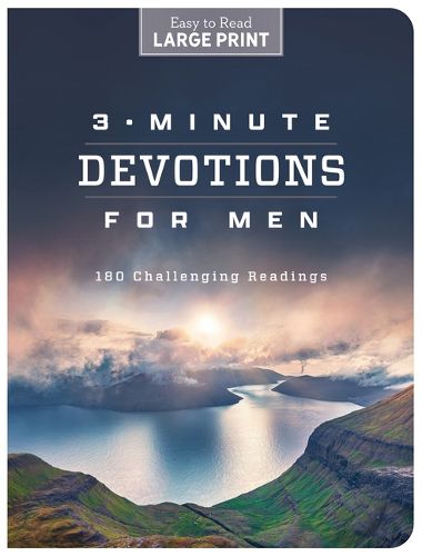 Cover image for 3-Minute Devotions for Men Large Print