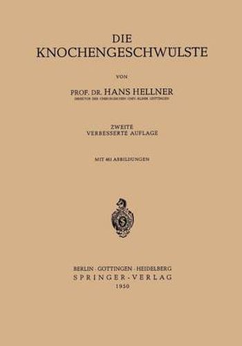 Cover image for Die Knochengeschwulste
