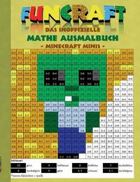 Cover image for Funcraft - Das Inoffizielle Mathe Ausmalbuch: Minecraft Minis (Cover Zombie)