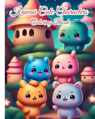 Kawaii Cute Characters Coloring Book