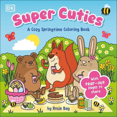 Cover image for Super Cuties: A Cozy Springtime Coloring Book