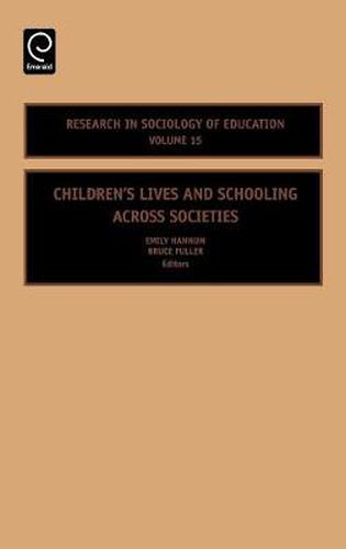 Cover image for Children's Lives and Schooling across Societies