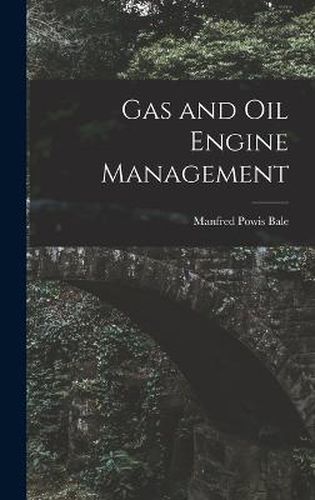 Cover image for Gas and Oil Engine Management