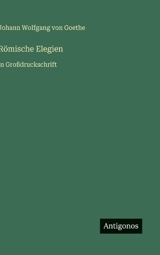 Cover image for Roemische Elegien