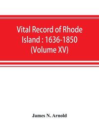 Cover image for Vital record of Rhode Island