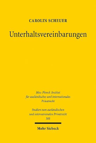 Cover image for Unterhaltsvereinbarungen