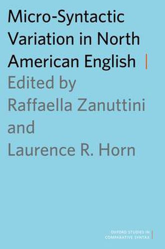 Cover image for Micro-Syntactic Variation in North American English