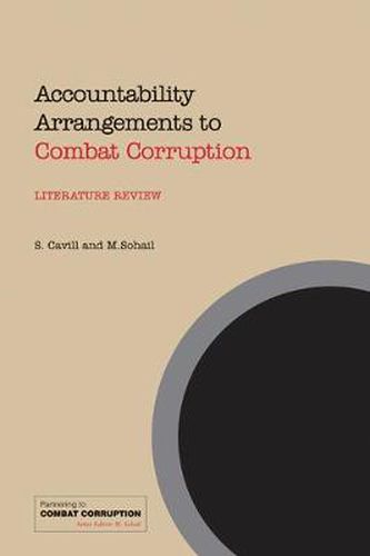 Cover image for Accountability Arrangements to Combat Corruption: Literature Review