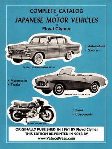 Cover image for Complete Catalog of Japanese Motor Vehicles