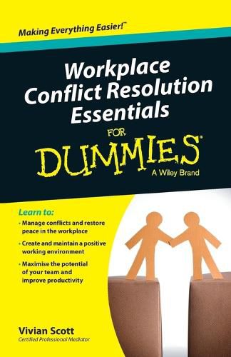 Cover image for Workplace Conflict Resolution Essentials For Dummies