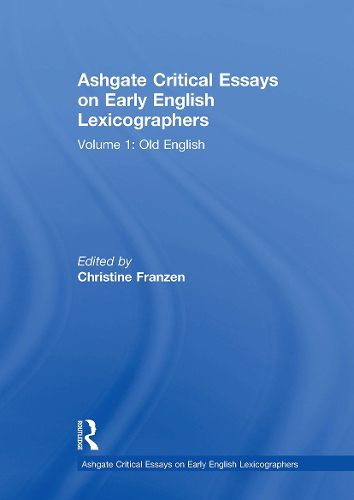 Cover image for Ashgate Critical Essays on Early English Lexicographers