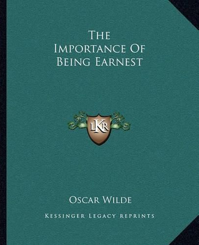 Cover image for The Importance of Being Earnest