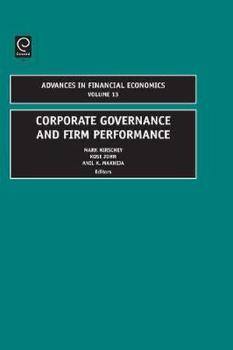 Cover image for Corporate Governance and Firm Performance